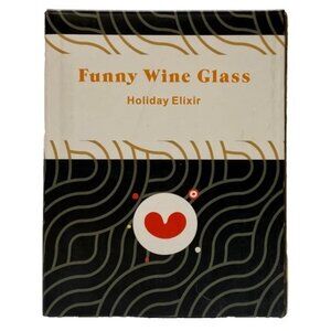 Funny Wine Glass "Because Work" Stemless 15oz + Bring Me Wine Socks Gift Set NIB
